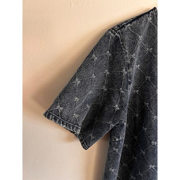 Bohme Zaida Bow Baby Doll Dress Small Short Sleeve - Picture 5 of 7